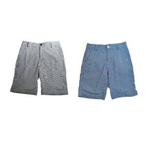 MENS PLAID PUMA SHORTS BUNDLE - 2 PACK - 30W